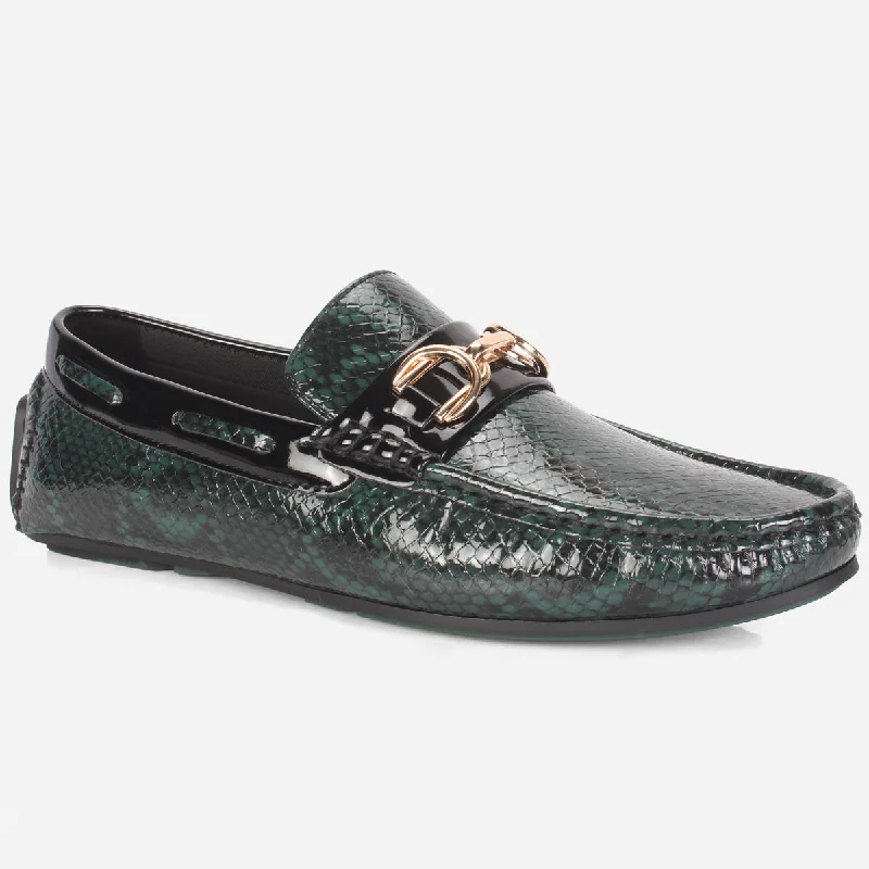 Loafers for slow days -Mens "MARTIN" Textured Slide-in Loafers Shoes