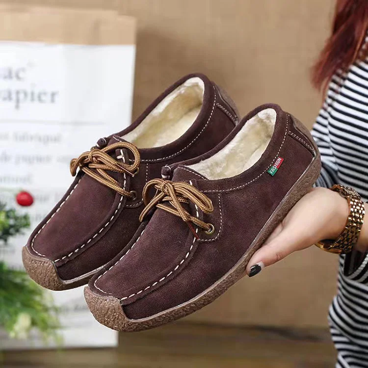 Loafers with good support -Spring Autumn Women Genuine Leather Loafers Flats Moccasins Female Casual Ladies Black Footwear Shoes