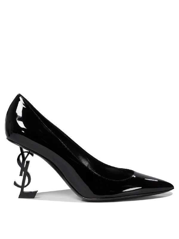 High heels for professional office looks -high heels for everyday wear-SAINT LAURENT Classic Opyum Pumps with Iconic Logo