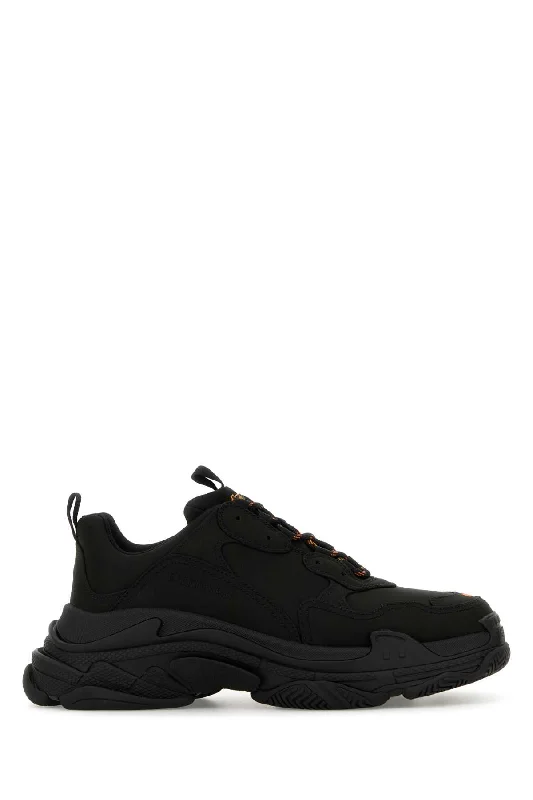 Athletic shoes with bold textures -BALENCIAGA Stylish Satin Triple S Sneaker for Men