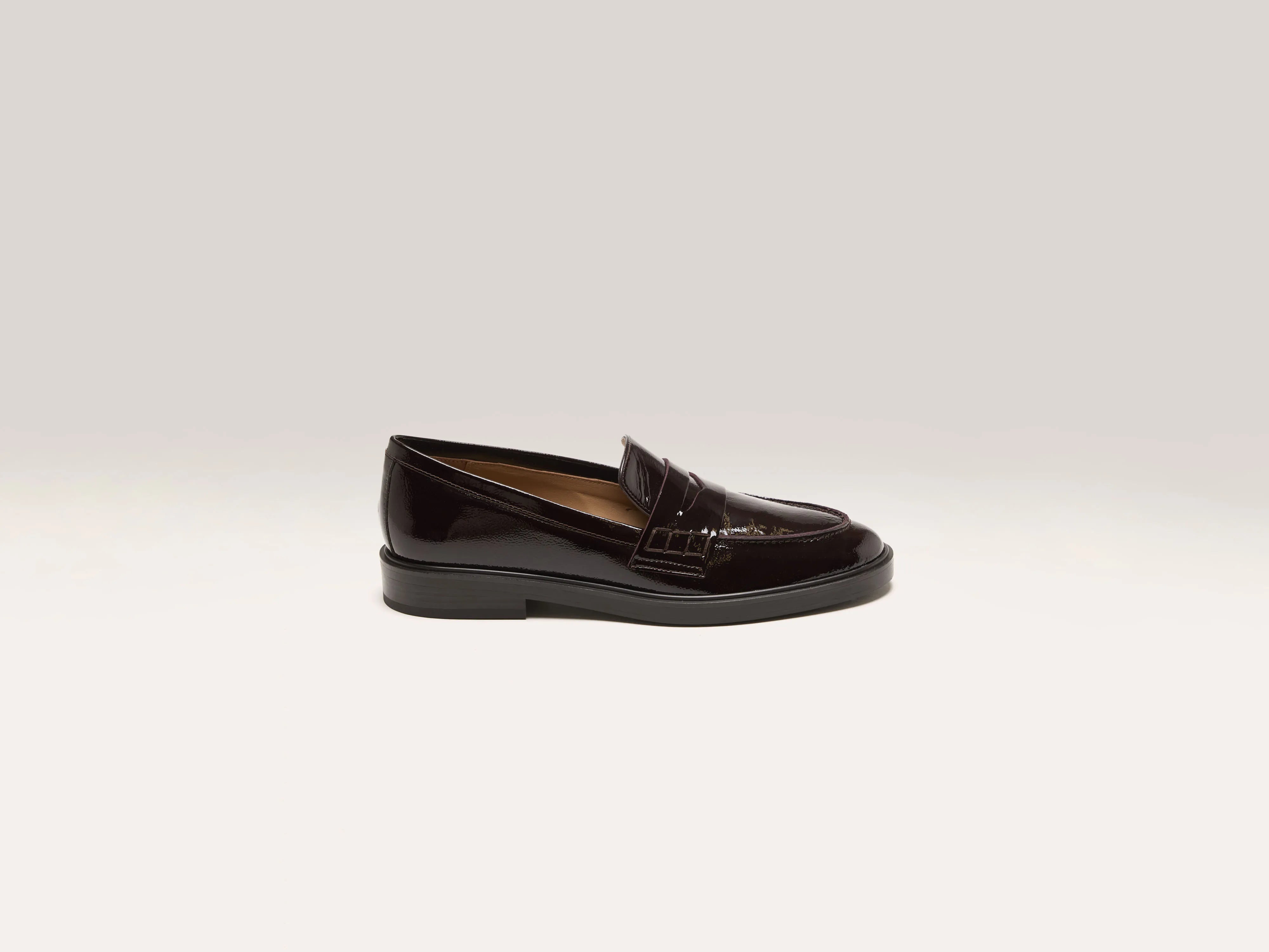 Loafers with waterproof coating -Sara Loafers  (242 / W / BURGUNDY)