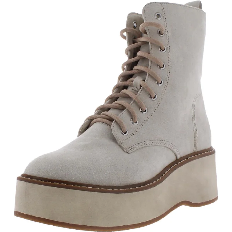 Durable boots for muddy paths-Cool Planet by Steve Madden Womens Stormyy Faux Suede Lace-Up Wedge Boots