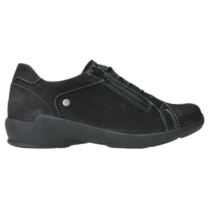 Wolky Stella Black Leather Shoe (Women's)