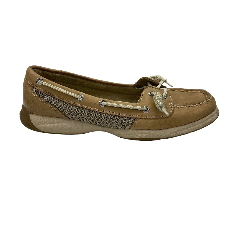 flats for evening dinner-TAN SHOES FLATS by SPERRY Size:9.5