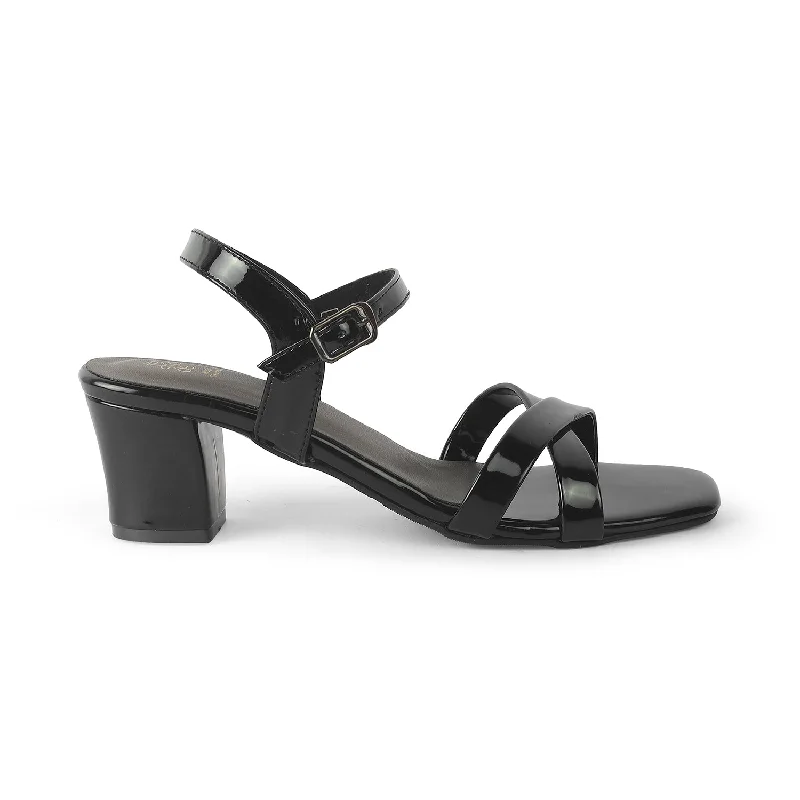 Comfortable sandals for long wear-Tresmode Roc Black Women's Dress Block Heel Sandals