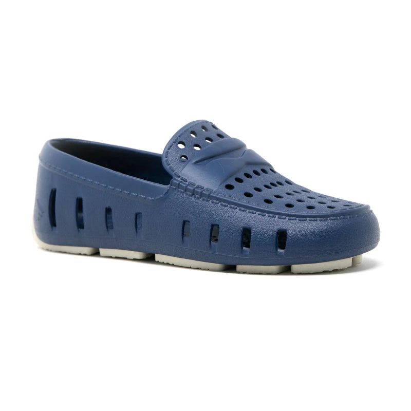 Modern loafers with unique design -Floafers Prodigy Navy Peony - Kids