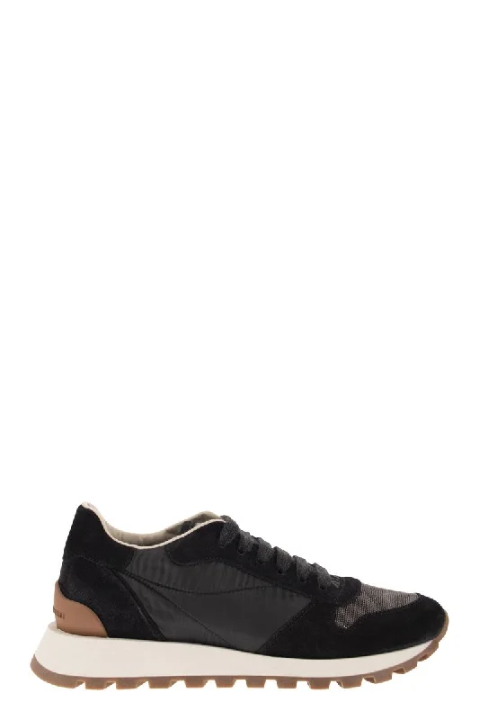 Athletic shoes for sprint training sessions -BRUNELLO CUCINELLI Leather Logo Low-Top Sneakers for Women