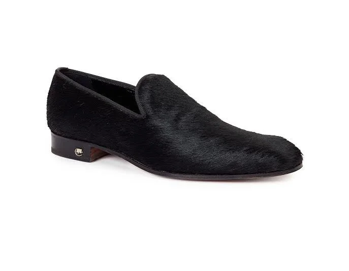 Loafers for eco-conscious buyers -Mauri - 53153 Black Pony Hair Loafers