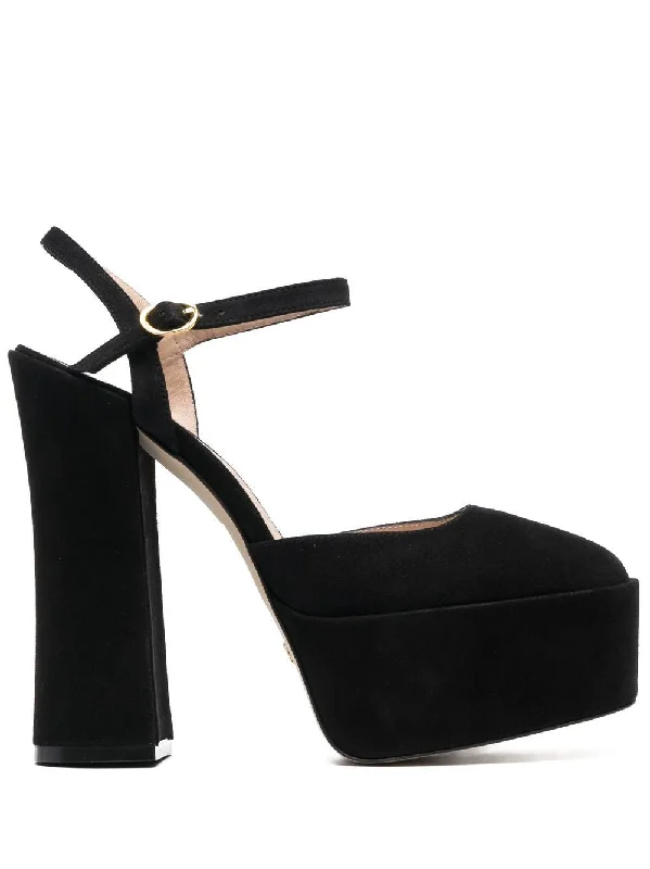 High heels for outdoor evening walks -elegant high heels for office wear-STUART WEITZMAN Elegant Platform Pumps for Women