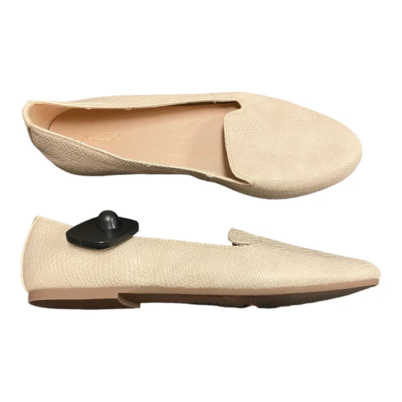 flats for running errands-Shoes Flats By Aldo In Beige, Size: 9