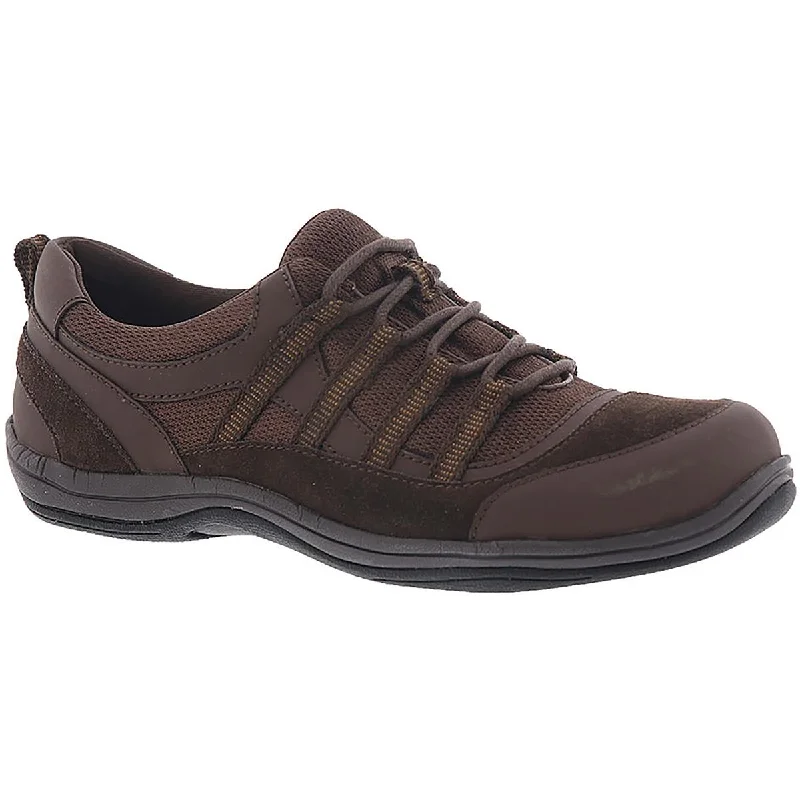 Athletic shoes with slip-resistant uppers -Easy Street Womens Merrimack Suede Lace Up Athletic Shoes