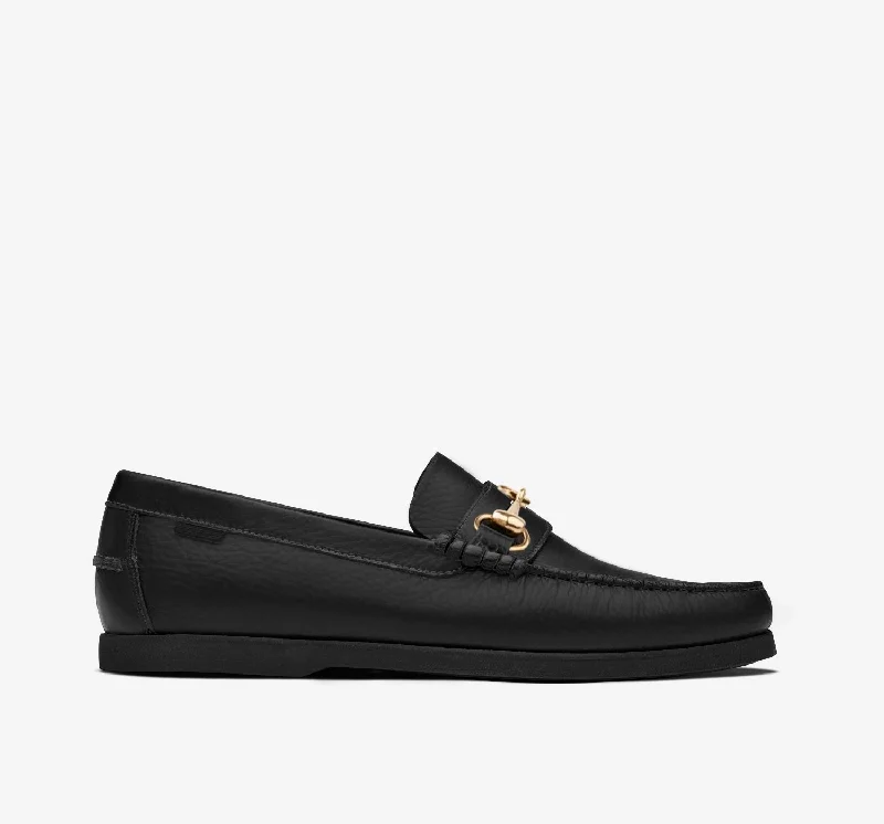 Loafers with sleek leather -Penny Loafer | Black HB