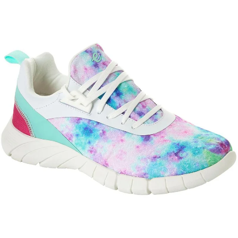 Athletic shoes with reflective details -Easy Spirit Womens SEFLOWER 2 HS Lace up Round toe Casual And Fashion Sneakers