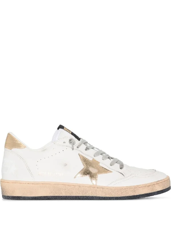 Athletic shoes for athletes with toe support -GOLDEN GOOSE Ball Star Leather Sneakers for Women - Fall/Winter 2024