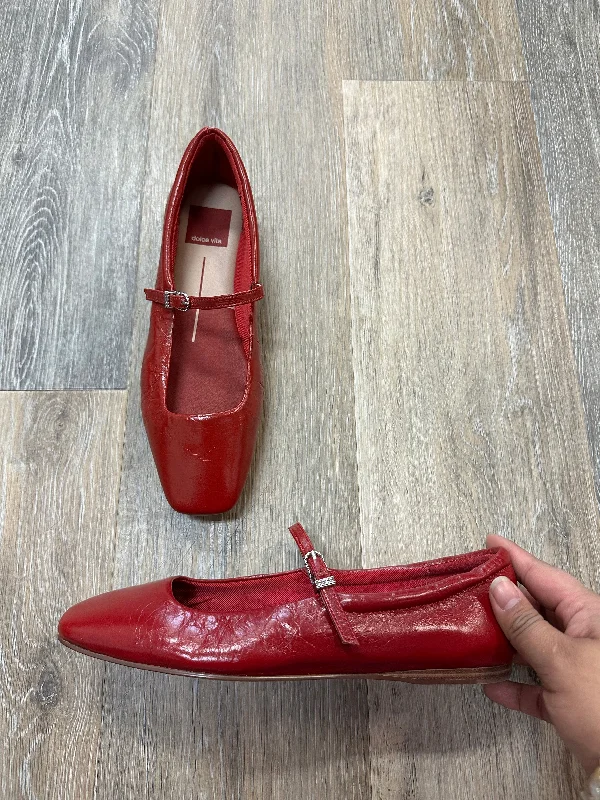 flats for business and casual wear-Shoes Flats By Dolce Vita In Red, Size: 5.5