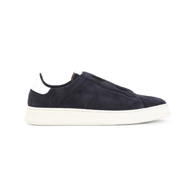 Athletic shoes with cushioned uppers -KITON Suede Sneakers for Men