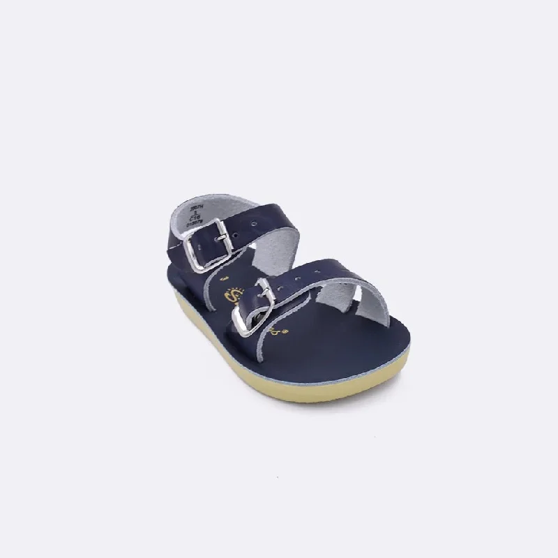 Premium sandals for tropical strolls-Navy Sea Wee Sandals