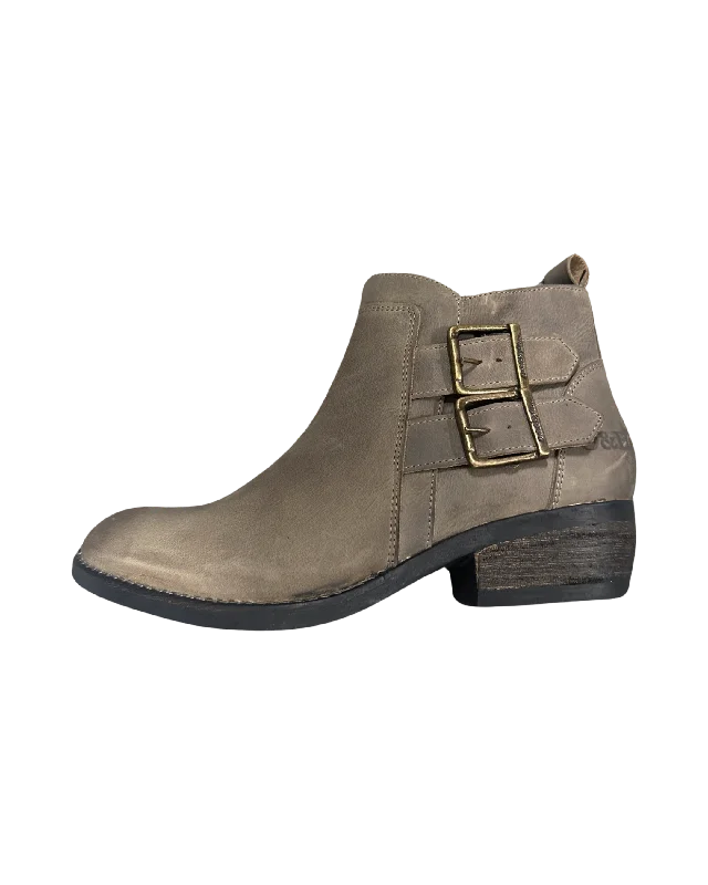 Durable boots for steep trails-Oak & Hyde Rita Leather Ankle Boot Grey Women's