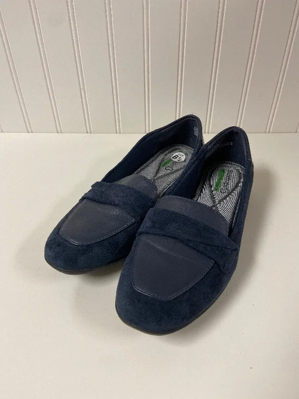 flats for comfy casual look-Shoes Flats By Bare Traps In Navy, Size: 6.5