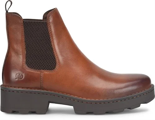 Best boots for wet climates-Born Verona Chelsea Boot Brown Women's