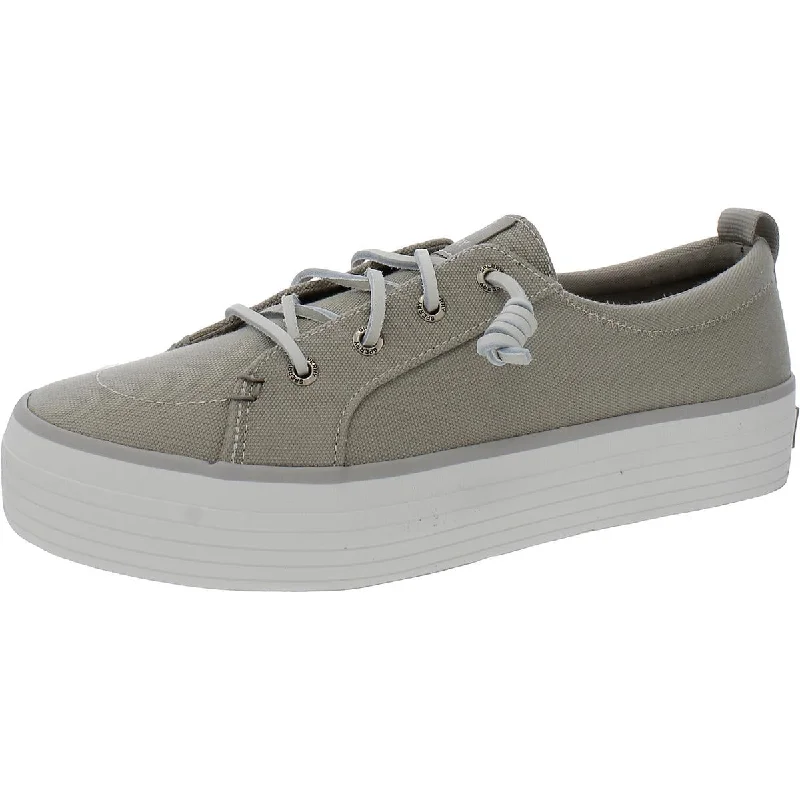 Athletic shoes for muddy trail relief -Sperry Womens Crest Vibe Canvas Flatform Slip-On Sneakers