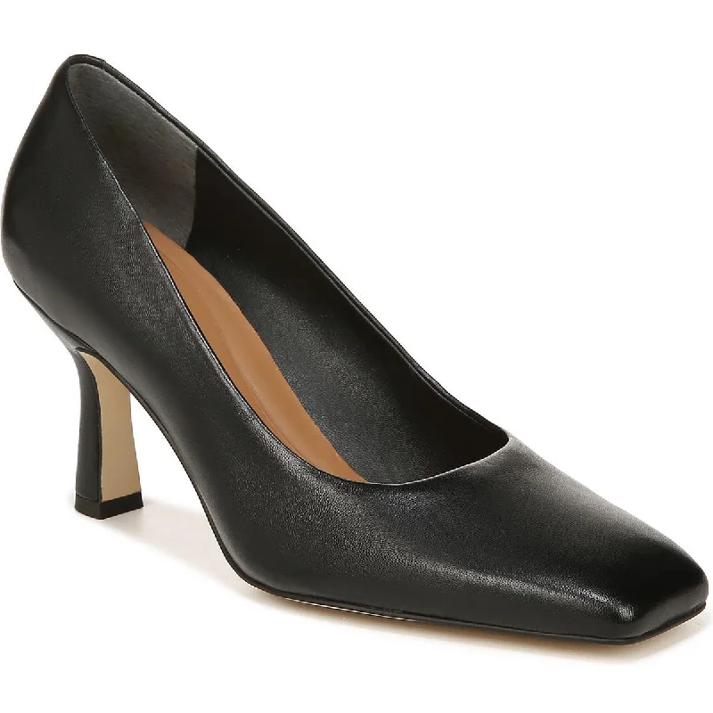 High heels with slip-proof midsoles -high heels with adjustable heel height-Sarto Franco Sarto Womens A Flexa Aela Pump Leather Square Toe Pumps