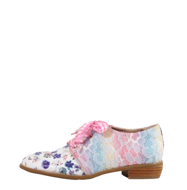 Loafers for green souls -Diba Floral Retro Loafers