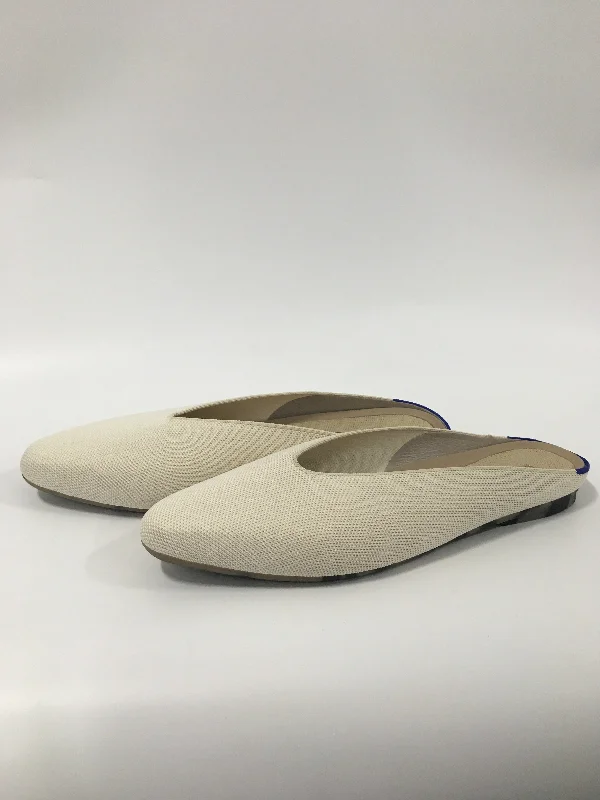 flats with eco-friendly sole-Shoes Flats By Rothys In Cream, Size: 10.5