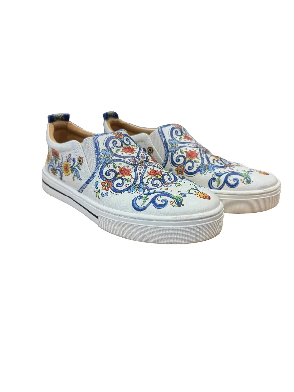 elegant flats with unique design-Shoes Flats By Brighton In Floral Print, Size: 6.5