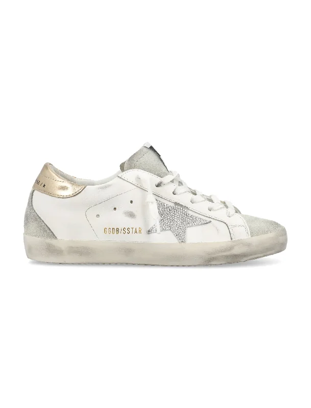 Athletic shoes with breathable textures -GOLDEN GOOSE Crystal Star Superstar Sneakers