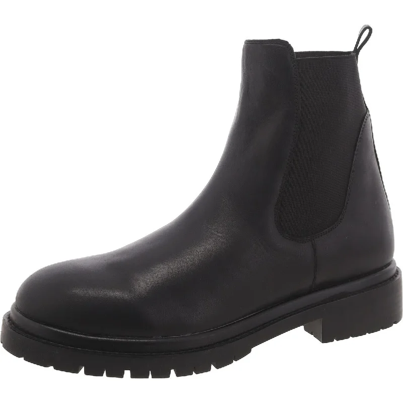 Best boots for foot health-Steve Madden Womens Lysette Leather Pull On Chelsea Boots