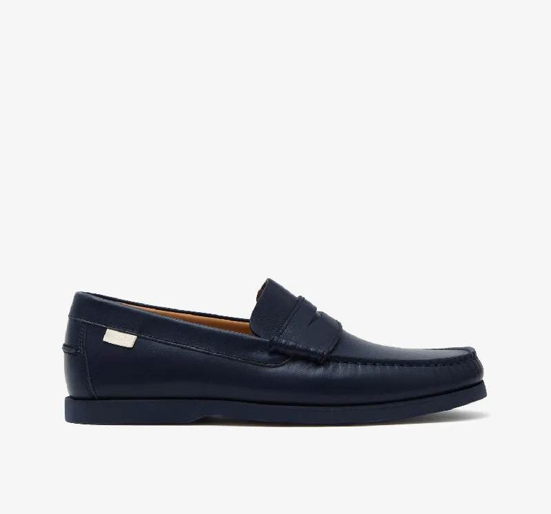 Loafers with gentle cushion -Penny Loafer | Navy