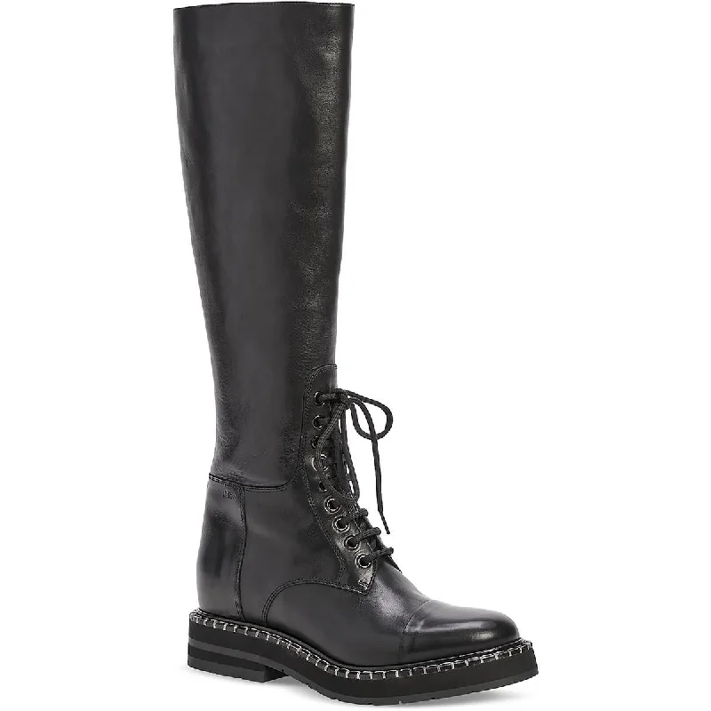 Heavy-duty boots for landscaping-Chloe Womens Noua Leather Tall Knee-High Boots