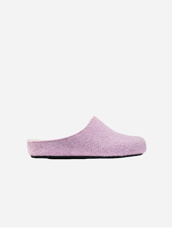 quick slippers shipping-Date Women's Vegan Mule Slippers | Pink