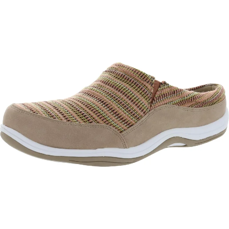 Athletic shoes with sleek designs -Easy Street Womens Fleet Slip On Woven Mule Sneakers