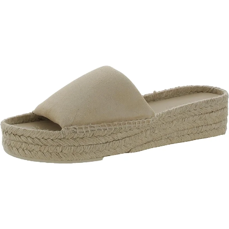 Premium sandals for tropical trips-Vince Womens Suede Slide Sandals