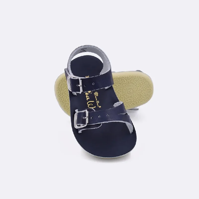 Cushioned sandals for joint relief-Navy Surfer Sandals