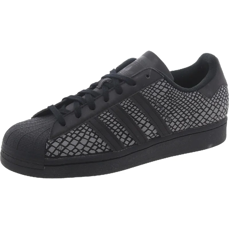 Athletic shoes for competitive track events -adidas Originals Mens Superstar Lace-Up Casual Casual And Fashion Sneakers