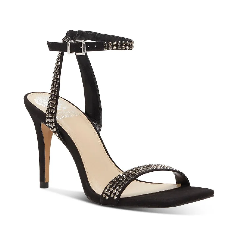 Stylish sandals for evening strolls-Vince Camuto Womens Saprenda Embellished Suede Evening Heels