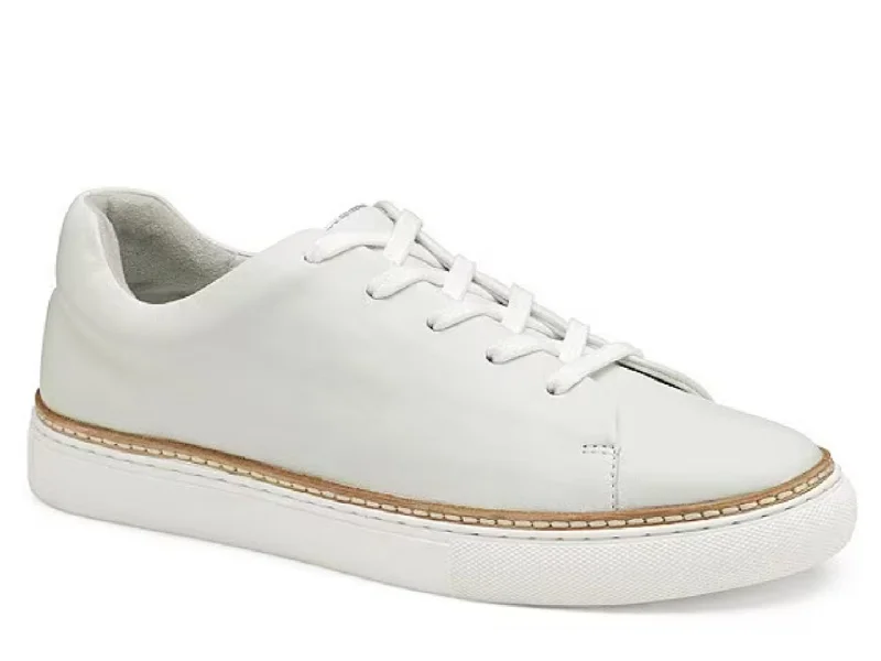 Athletic shoes with breathable mesh -Johnston & Murphy: Callie in White