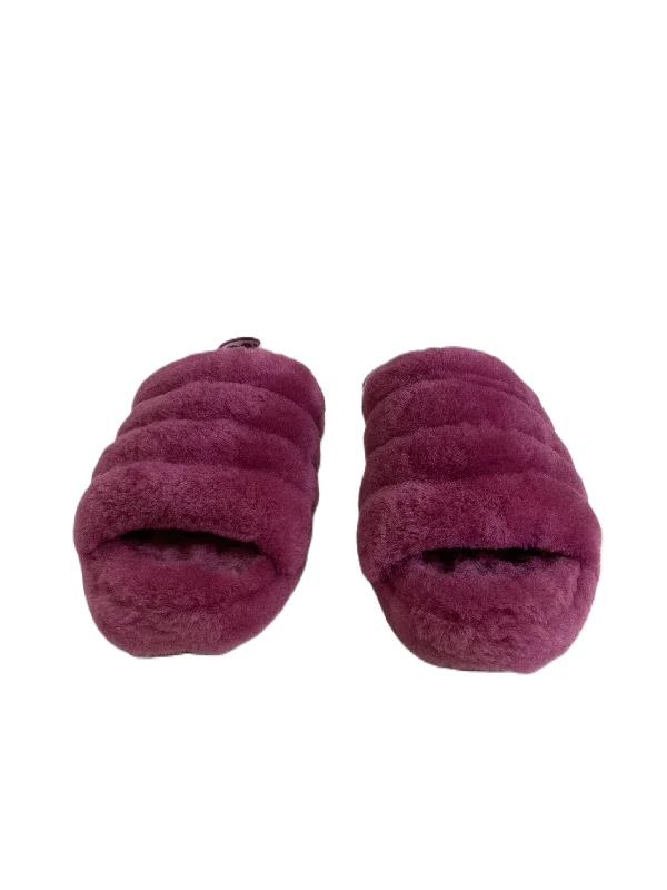 charm slippers adjustable-Slippers By Ugg In Pink, Size: 7