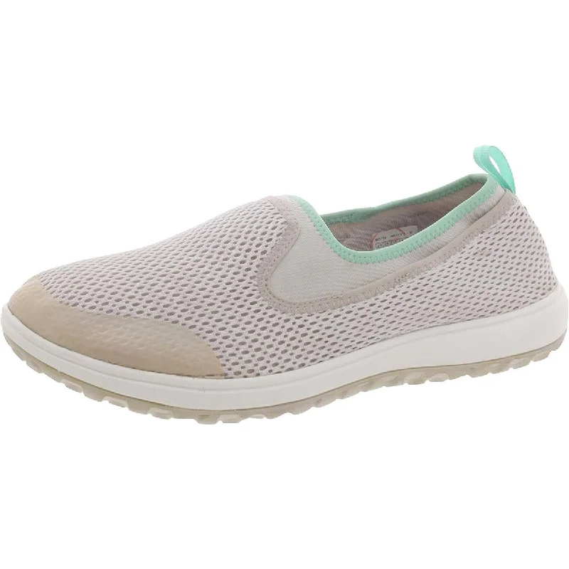 Athletic shoes with stable footbeds -Rockport Womens Mesh Slip On Slip-On Sneakers