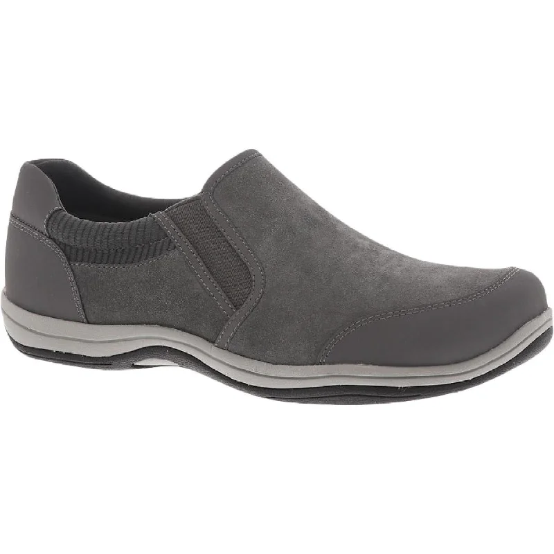 Athletic shoes with lightweight uppers -Easy Street Womens Infinity Faux Suede Slip-On Casual and Fashion Sneakers