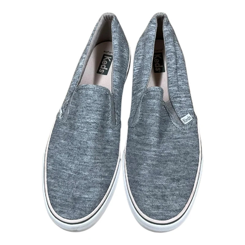 chic flats with bold details-Shoes Flats By Keds In Grey, Size: 9.5