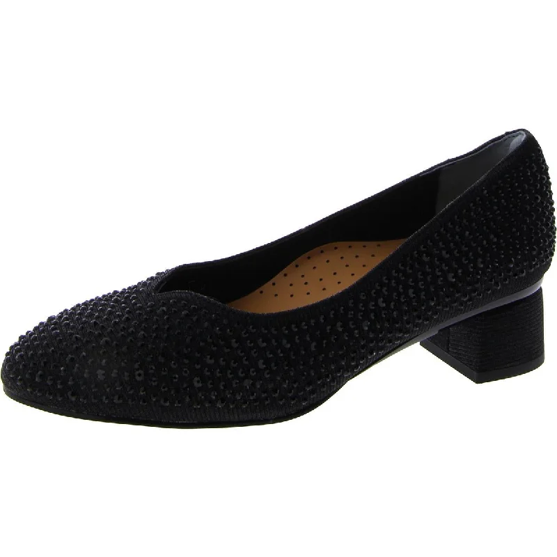 High heels for outdoor night strolls -high heels for a luxurious feel-J. Renee Womens Bielle Embellished Slip On Pumps