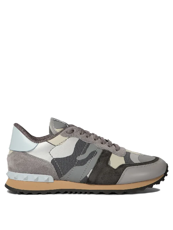 Waterproof athletic shoes for rainy days -VALENTINO GARAVANI Camouflage Rockrunner Sneakers for Men