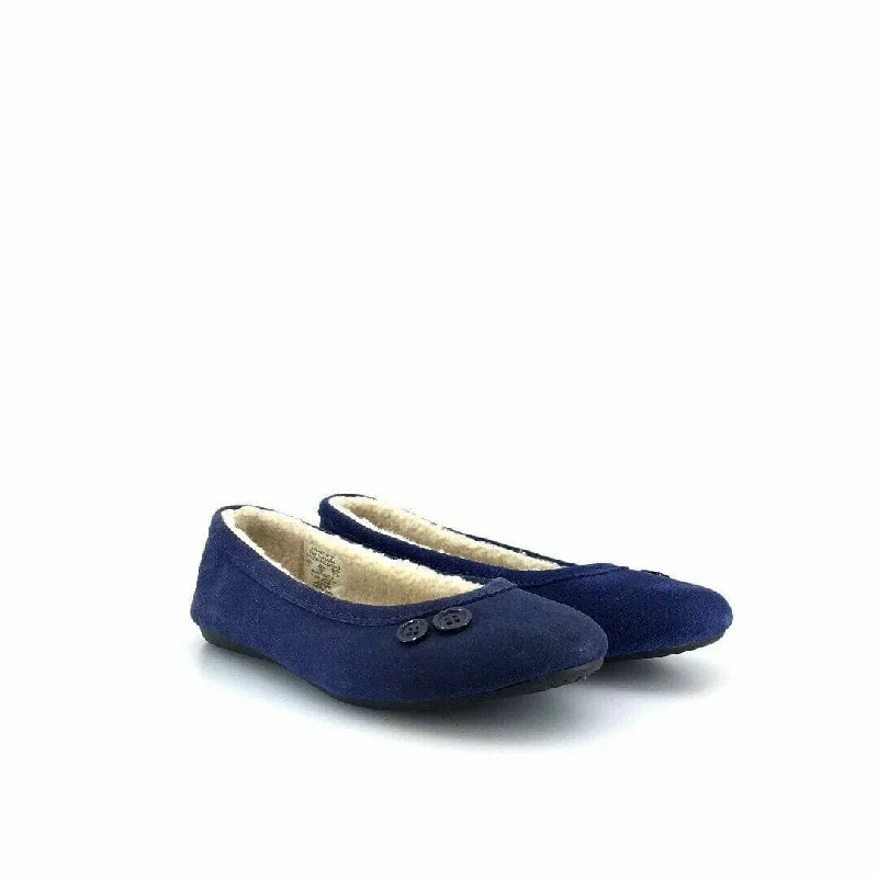 charm slippers light-Melrose Avenue Womens Size 6 Blue Ballet Flats Slippers Shoes Comfort