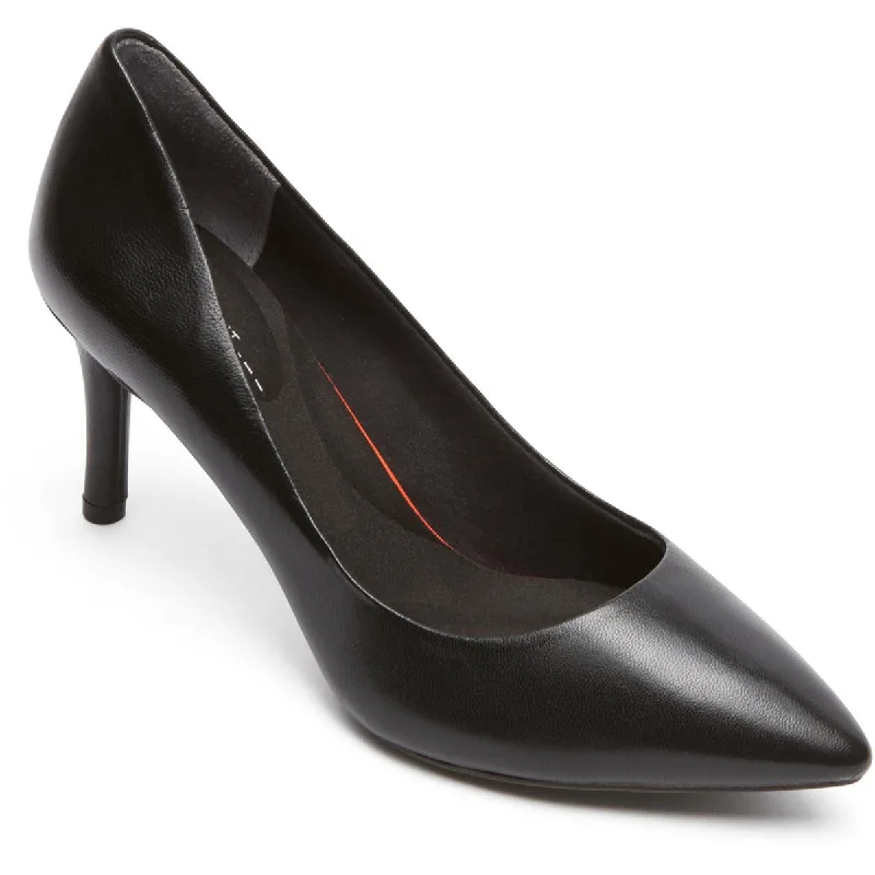 High heels for outdoor night events -high heels for both comfort and style-Rockport Womens Leather Pointed Toe Pumps