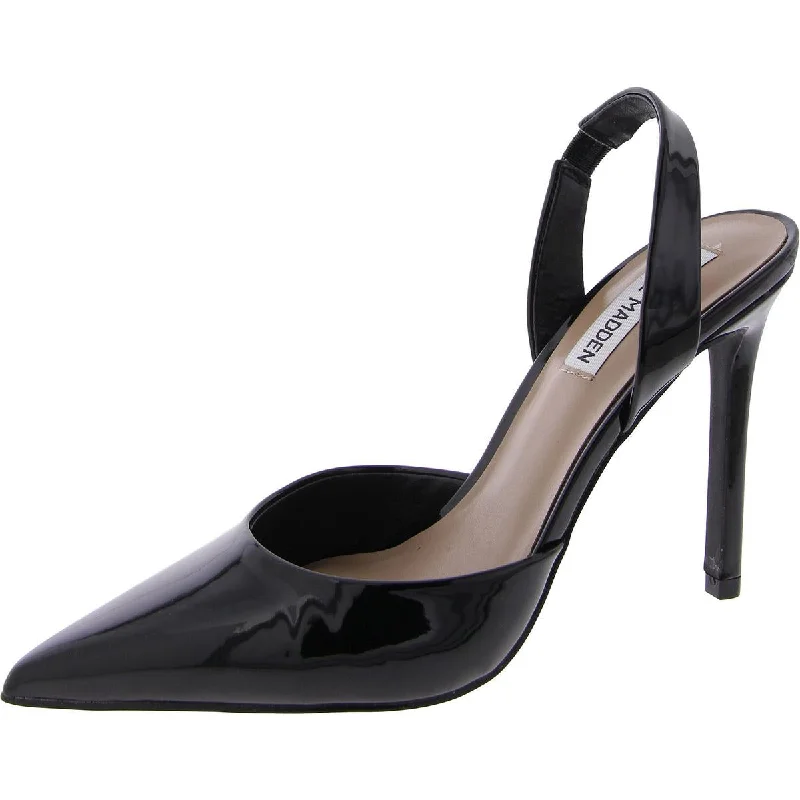 High heels for elegant evening walks -high heels for timeless style-Keepsake Womens Patent Pointed Toe Slingback Heels