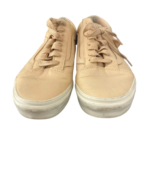 sleek flats with soft insole-Shoes Flats By Vans In Beige, Size: 8.5